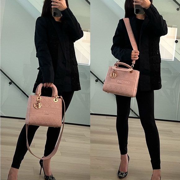 Authentic Christian Dior lady dior medium D-lite tote - Picture 7 of 17